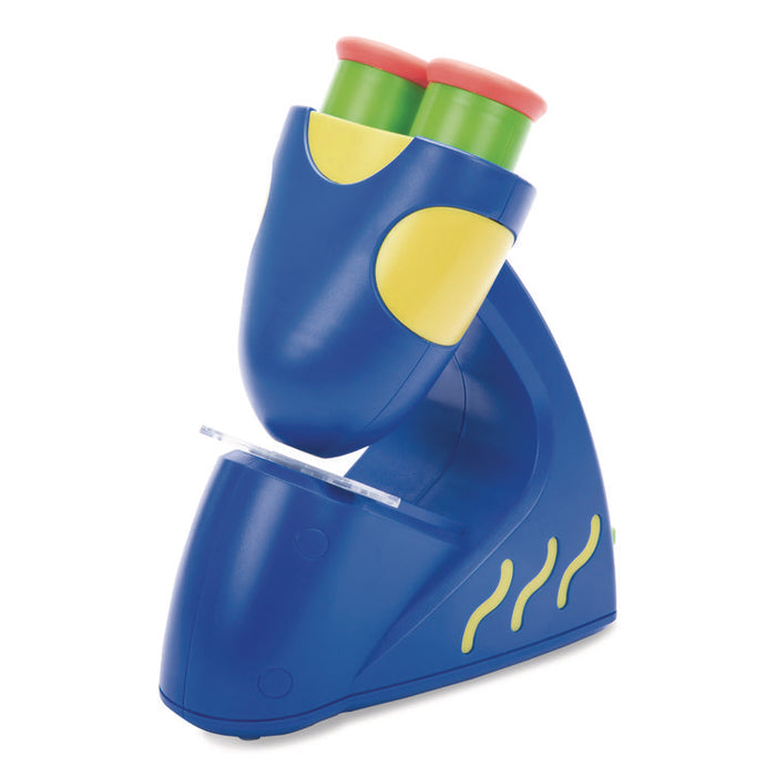GeoSafari Jr. Talking Microscope, Ages 3 and Up, 5x Magnification, Blue