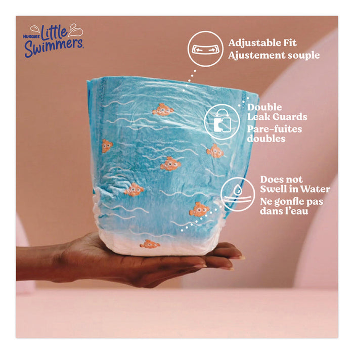 Little Swimmers, Size 4, 24 lbs to 34 lbs, 11/Pack, 8 Packs/Carton