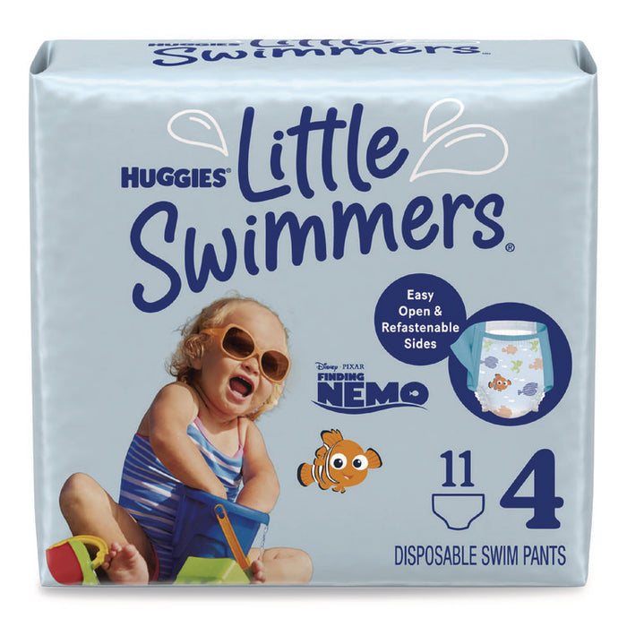 Little Swimmers, Size 4, 24 lbs to 34 lbs, 11/Pack, 8 Packs/Carton