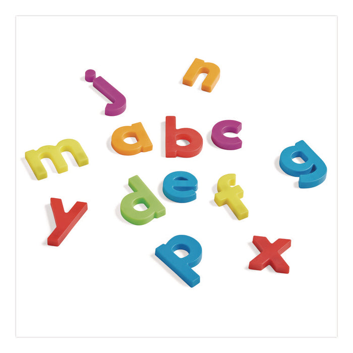 Rainbow Lowercase Magnetic Letters, 1.5" Tall, Assorted Color Characters, 6 Sets of 42 Pieces