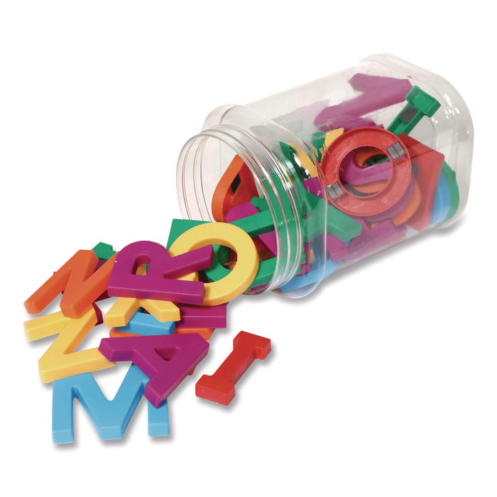 Jumbo Uppercase Magnetic Letters, 2.5" Tall, Assorted Colors, 40 Pieces