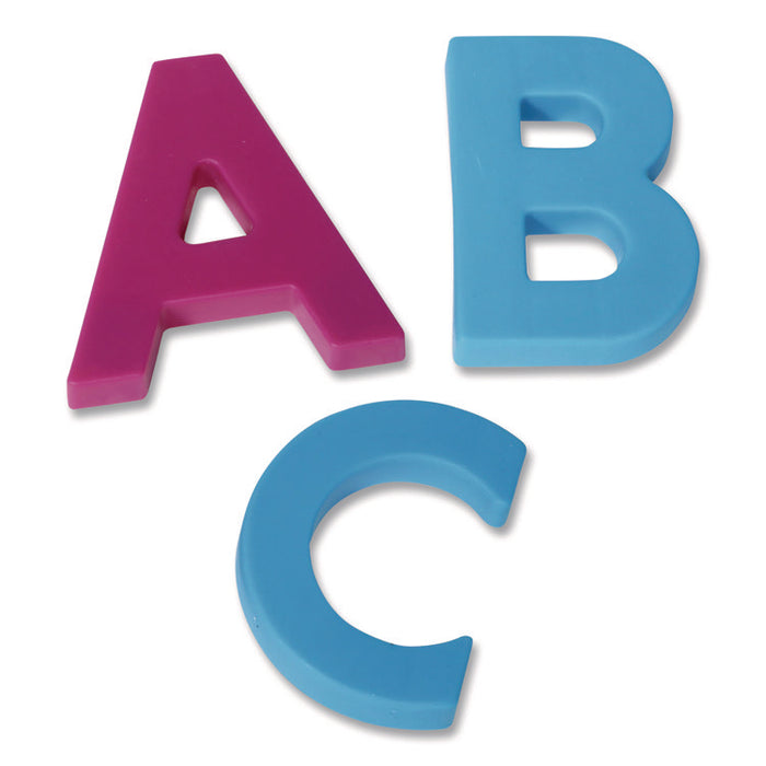 Jumbo Uppercase Magnetic Letters, 2.5" Tall, Assorted Colors, 40 Pieces