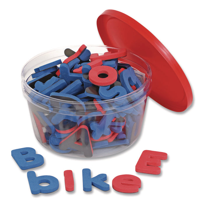 Soft Foam Magnetic Learning Letters, 1.5" Tall, Assorted Color Characters, 104 Pieces