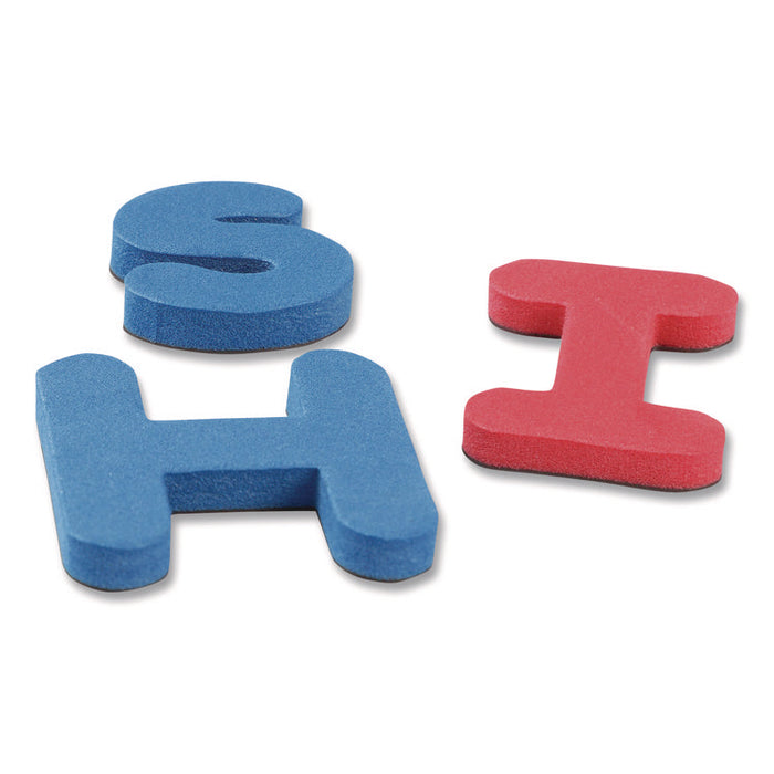 Soft Foam Magnetic Learning Letters, 1.5" Tall, Assorted Color Characters, 104 Pieces