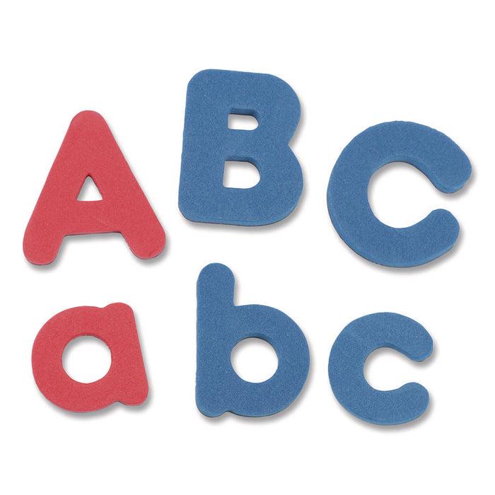 Soft Foam Magnetic Learning Letters, 1.5" Tall, Assorted Color Characters, 104 Pieces