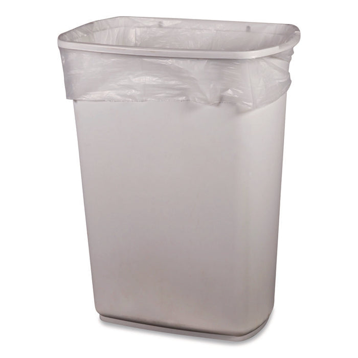 Linear Low-Density Can Liners, 30 gal, 1.1 mil, 36" x 30", Clear, Flat Pack, 250/Carton