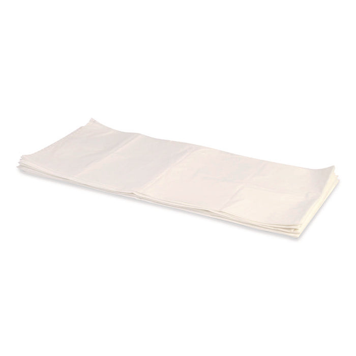 Low Density Can Liners, 56 gal, 1.5 mil, 43 x 47 Clear, Flat Pack, 100/Carton