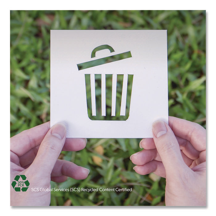 Biotuf Compostable Can Liners, 13 gal, 0.88 mil, 24" x 32", Green, 25 Bags/Roll, 8 Rolls/Carton