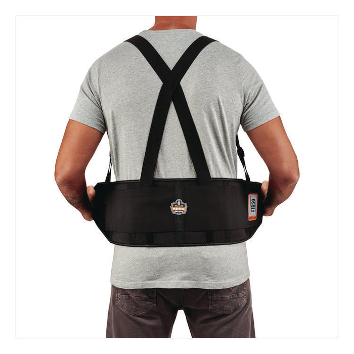 ProFlex 1650 Economy Elastic Back Support Brace, Small, 25" to 30" Waist, Black