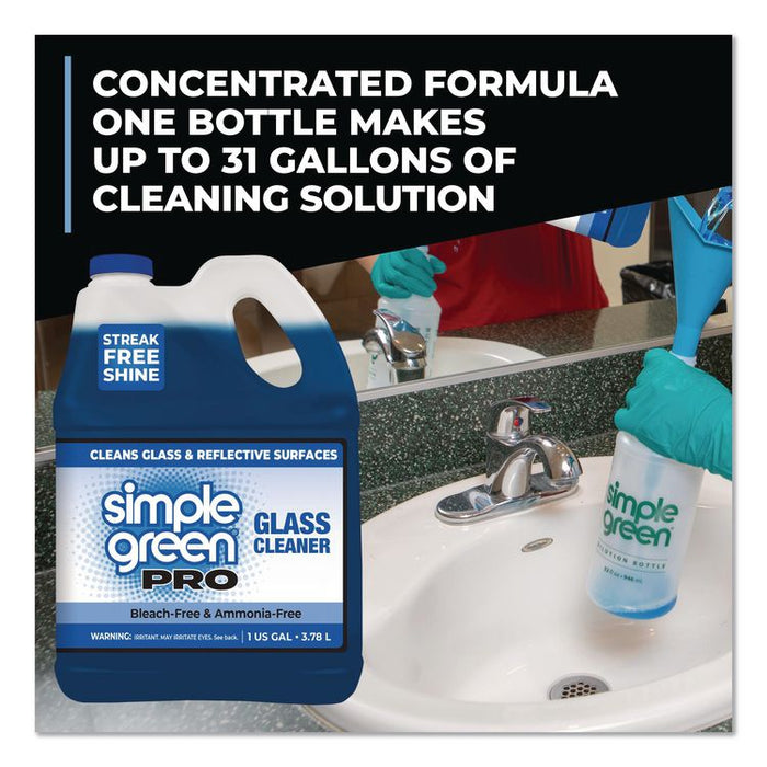 Pro Glass Cleaner, 1 gal Bottle, 4/Carton