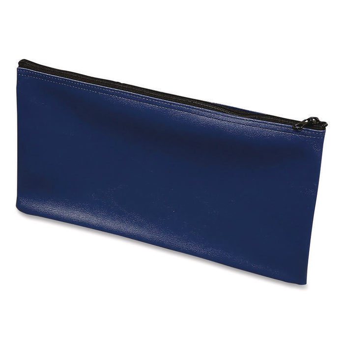 Multipurpose Zipper Deposit Bags, Polyester, 11.3" x 6.3", Blue, 3/Pack