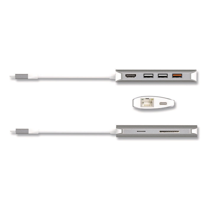 USB-C Multiport Adapter, Gray/White
