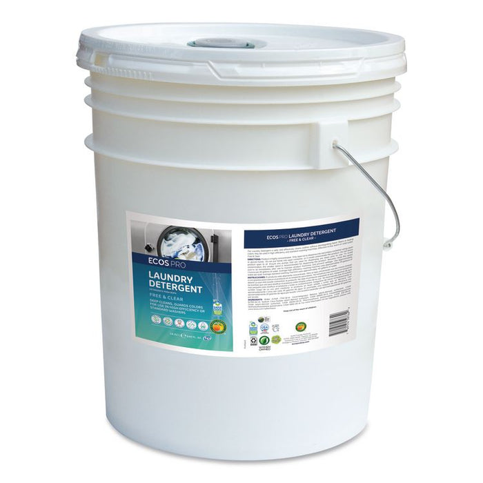 Laundry Detergent Liquid, Free and Clear, 5 gal Pail