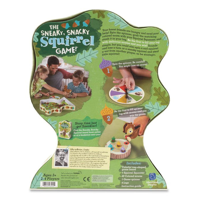 The Sneaky, Snacky Squirrel Game, 2 to 4 Players, Ages 3 to 7, 27 Pieces