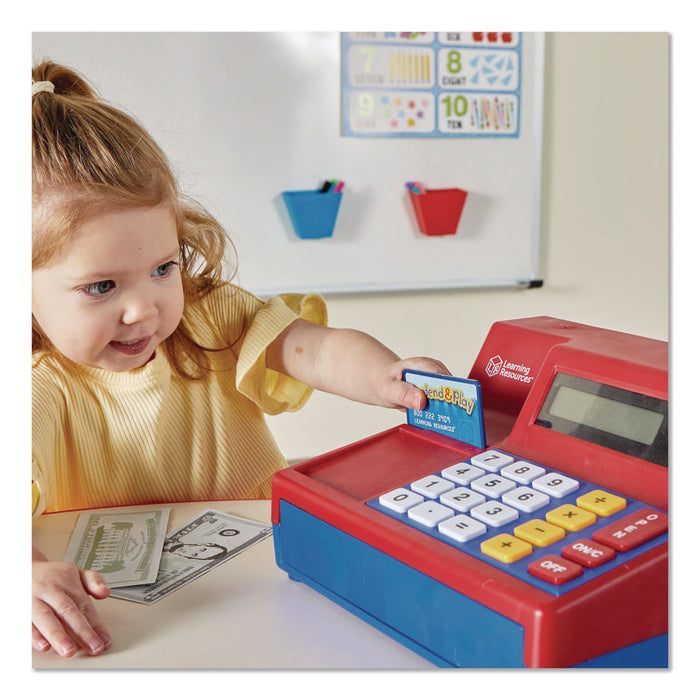 Pretend and Play Calculator Cash Register, Grades Pre-K to 2, 73 Pieces