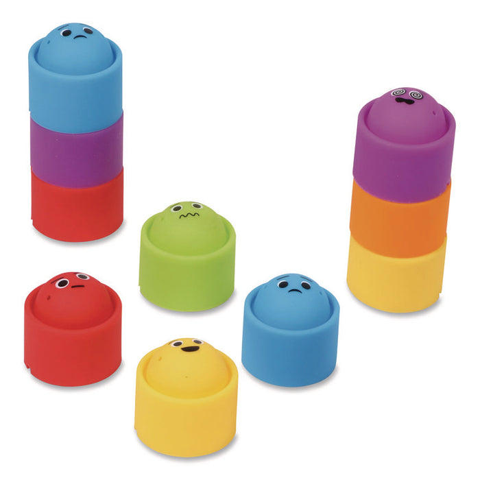 Rainbow Emotion Fidget Popper Classroom Set, Ages 3 and Up, Assorted Colors, 24 Pieces