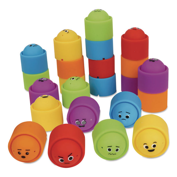 Rainbow Emotion Fidget Popper Classroom Set, Ages 3 and Up, Assorted Colors, 24 Pieces