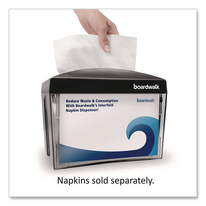 Interfold Napkin Dispenser, 7.9 x 5.6 x 7.9, Black