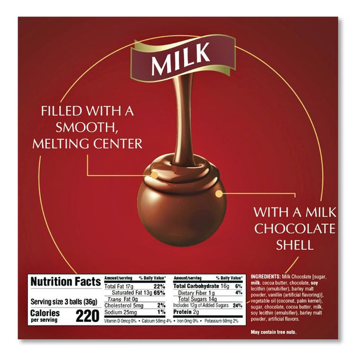 Lindor Milk Chocolate Truffles, 3.5 oz Bag, 3 Bags