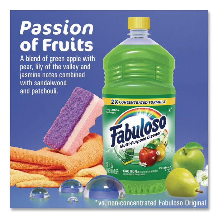 Multi-use Cleaner, Passion Fruit Scent, 56 oz, Bottle, 6/Carton
