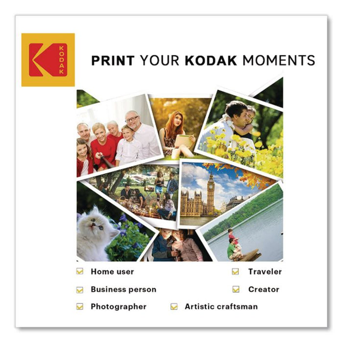 Photo Paper, 8 mil, 8.5 x 11, Glossy White, 100/Pack