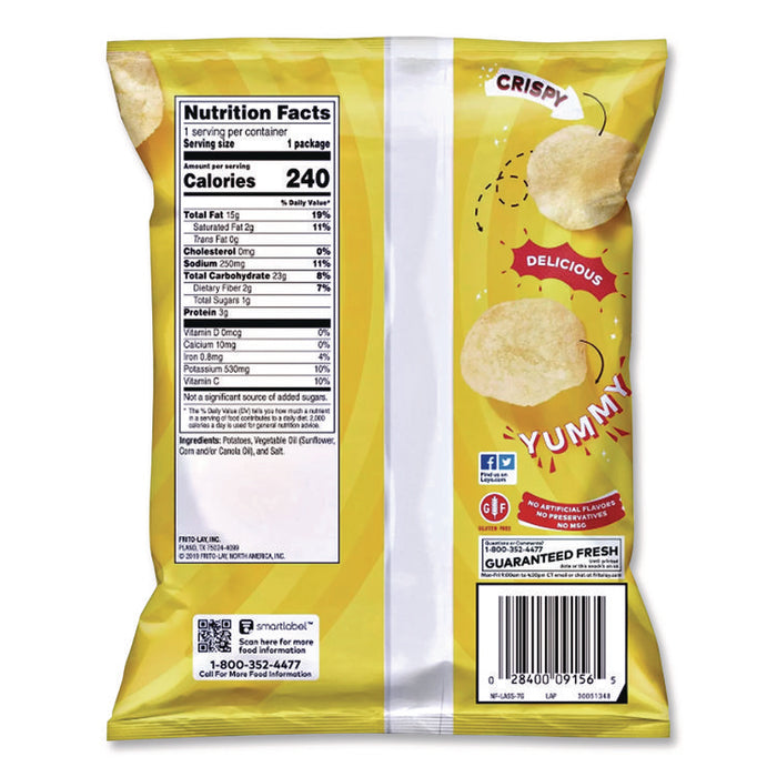 Regular Potato Chips, 1.5 oz Bag, 64/Carton