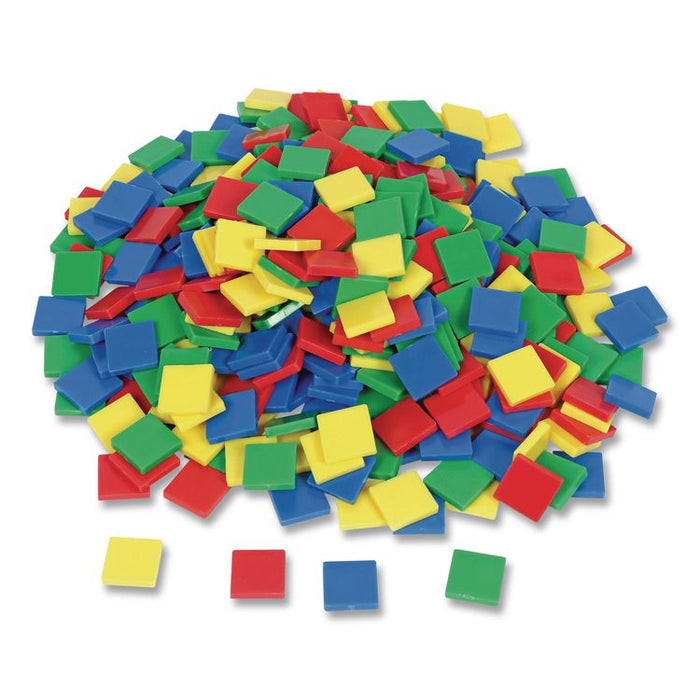 Square Color Tiles, Pre-K to K, 400 Pieces
