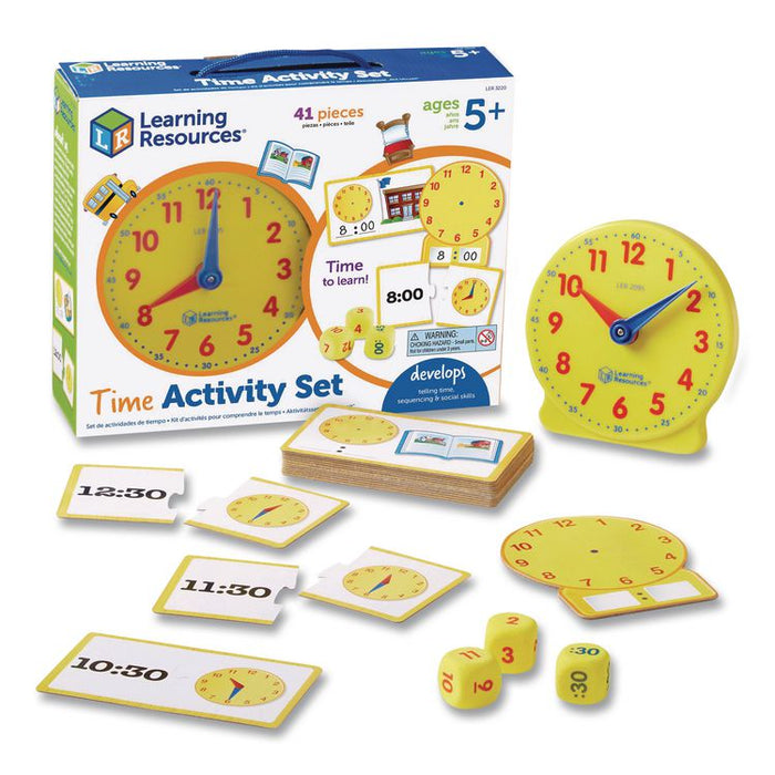Time Activity Set, 1 to 12 Players, Grades K to 1, 41 Pieces