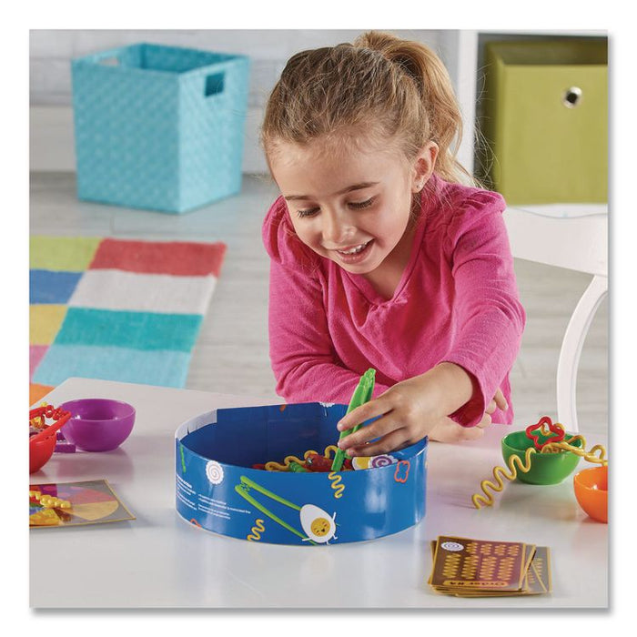 Noodle Knockout Fine Motor Game, 1 to 4 Players, Ages 4 and Up, 67 Pieces