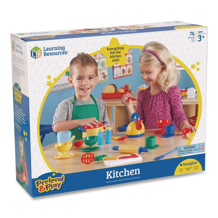 Pretend and Play Kitchen Set, Ages 3 and Up, 73 Pieces