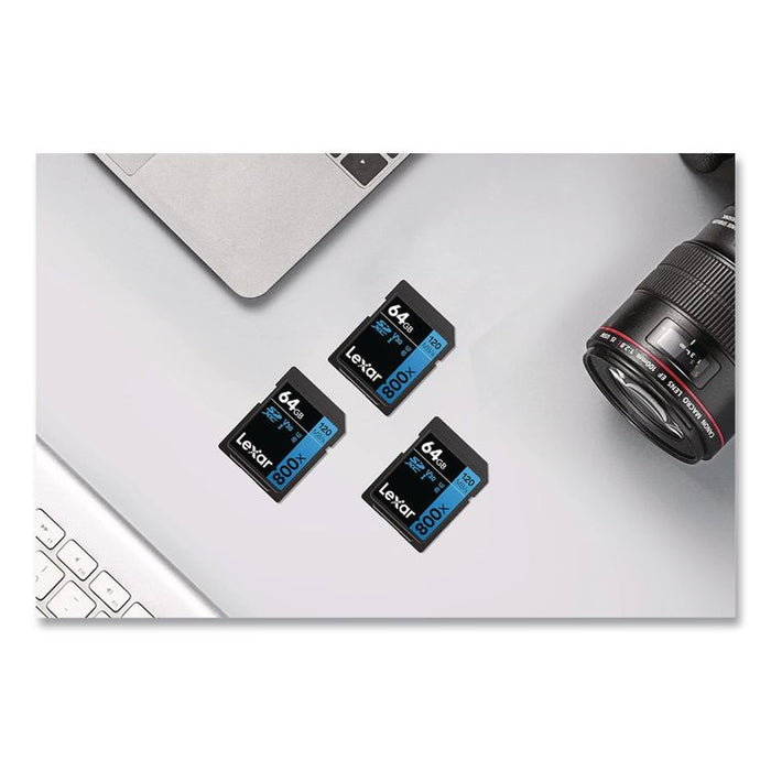 High-Performance PRO BLUE Series SDXC Memory Card, UHS-I V30 U1 Class 10, 64GB