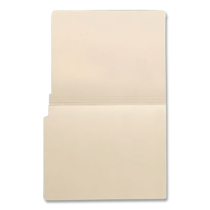 Economy End Tab File Folder, Straight Tabs, Letter Size, 0.75" Expansion, 100/Box