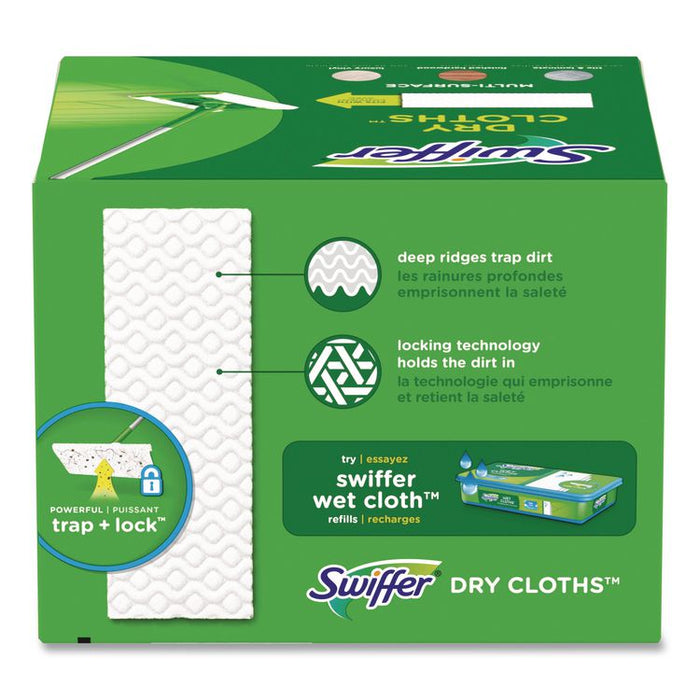 Dry Refill Cloths, 10.63 x 8, White, 32/Box, 4 Boxes/Carton