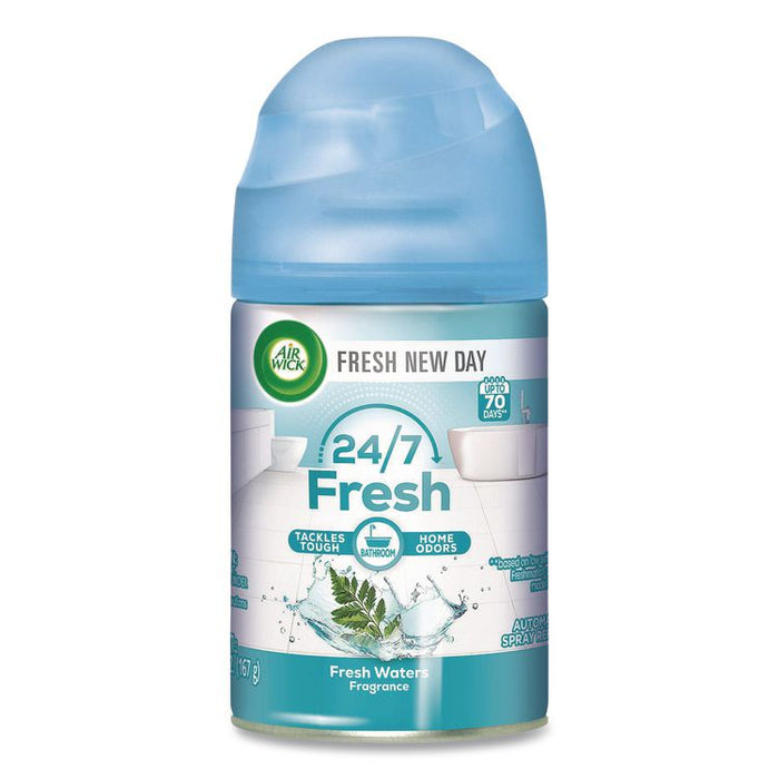 Freshmatic Ultra Automatic Spray Refill, Fresh Waters, 5.89 oz Aerosol Spray, 6/Carton
