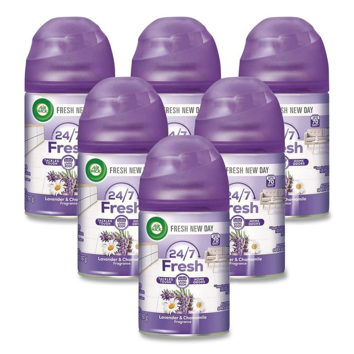 Freshmatic Ultra Automatic Spray Refill, Lavender and Chamomile, 5.89 oz Aerosol Spray, 6/Carton