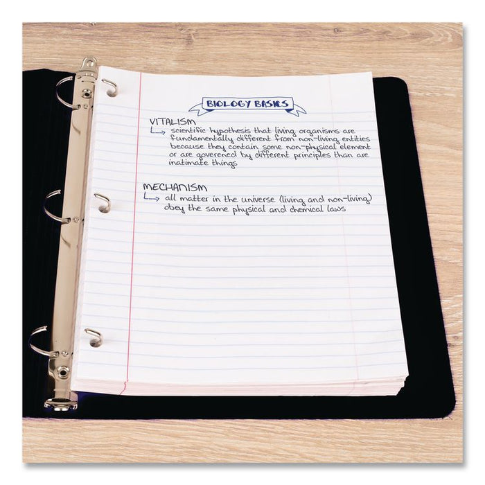 Filler Paper, 3-Hole, 8 x 10.5, Wide/Legal Rule, 200/Pack