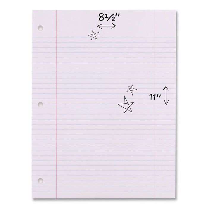 Filler Paper, 3-Hole, 8.5 x 11, College Rule, 200/Pack