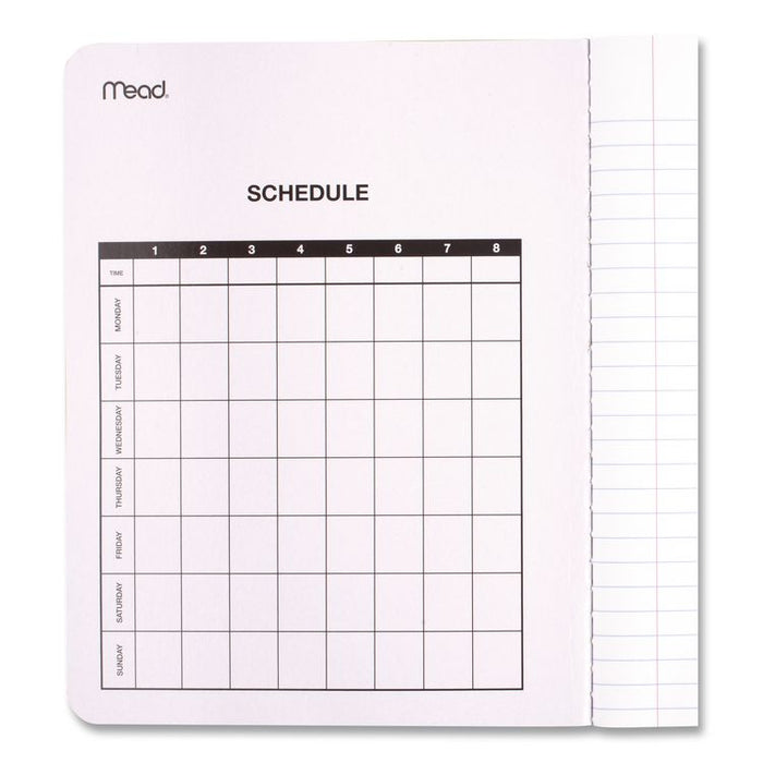 Composition Book, Wide/Legal Rule, Black Cover, (100) 9.75 x 7.5 Sheets
