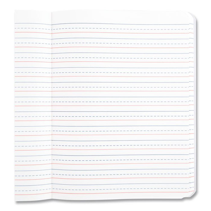 Primary Journal Creative Writing Composition Book, Manuscript Format, Blue/Black/White Cover, (100) 9.75 x 7.5 Sheets