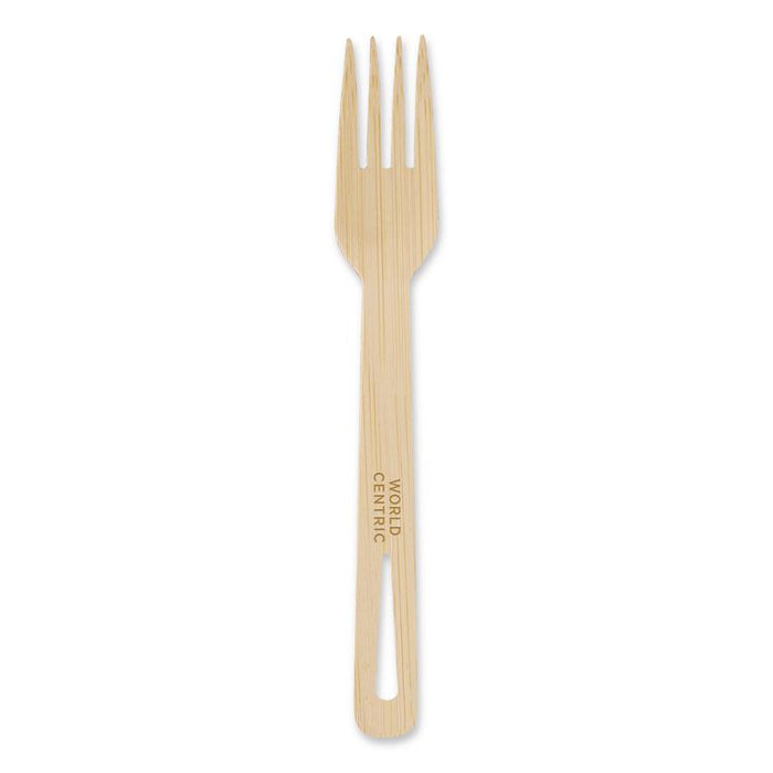 Bamboo Cutlery, Fork, Paper, Natural, 2,000/Carton