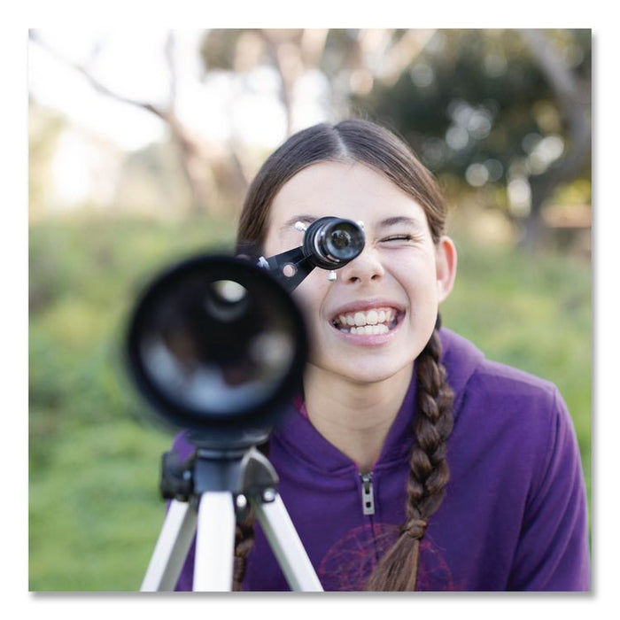 GeoSafari Vega 600 Telescope, 2 Elements, 30x to 150x Magnification, 50 mm Aperture, 600 mm Focal Length, Silver