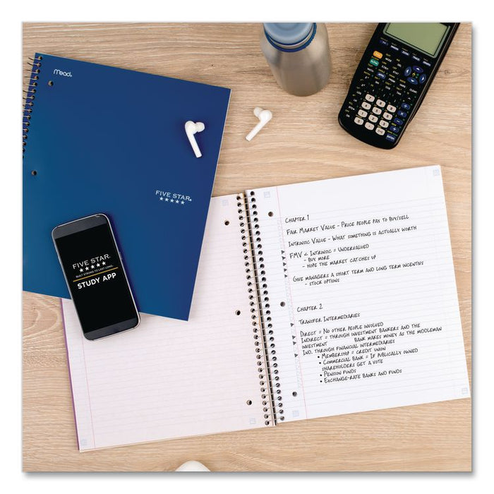 Wirebound Notebook, 1-Subject, Medium/College Rule, Randomly Assorted Cover Color, (100) 11 x 8.5 Sheets