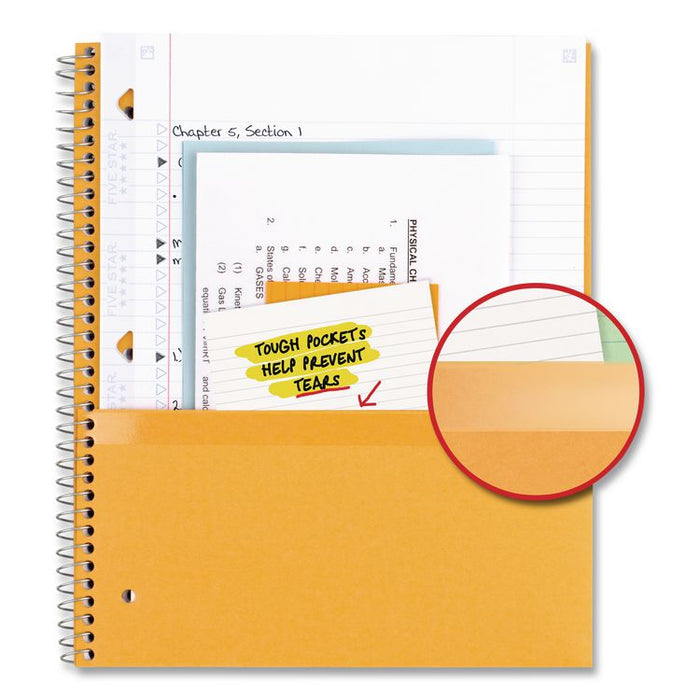 Wirebound Notebook, 3-Subject, Medium/College Rule, Randomly Assorted Cover Color, (150) 11 x 8.5 Sheets