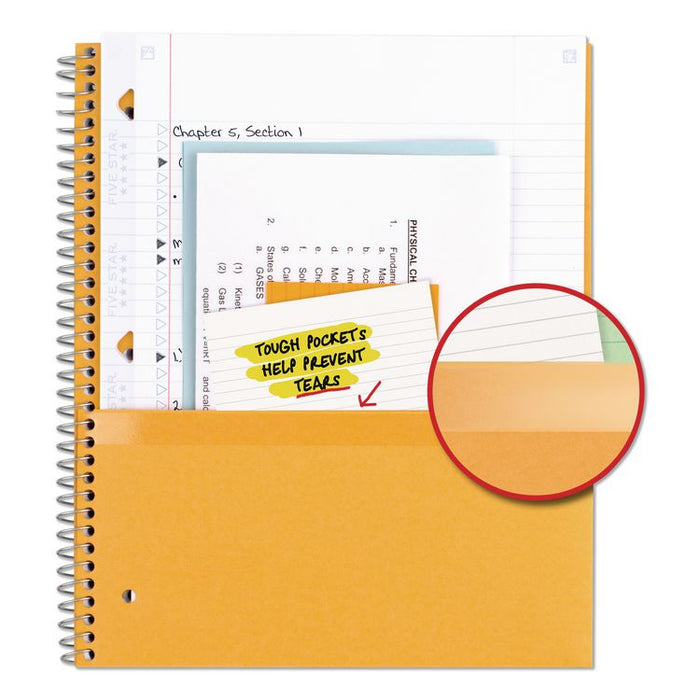 Wirebound Notebook, 1-Subject, Medium/College Rule, Black Cover, (100) 11 x 8.5 Sheets
