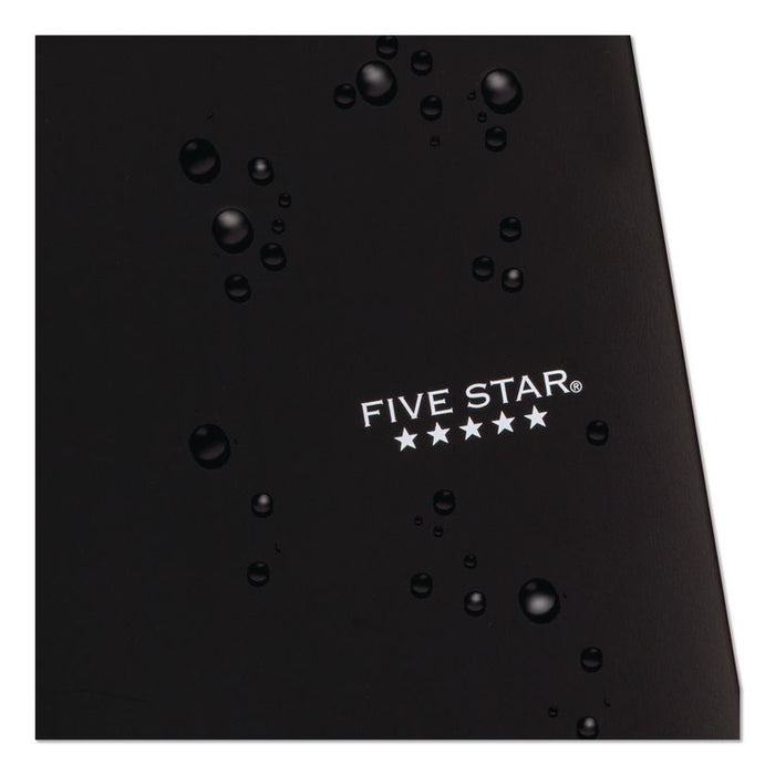 Wirebound Notebook, 1-Subject, Medium/College Rule, Black Cover, (100) 11 x 8.5 Sheets