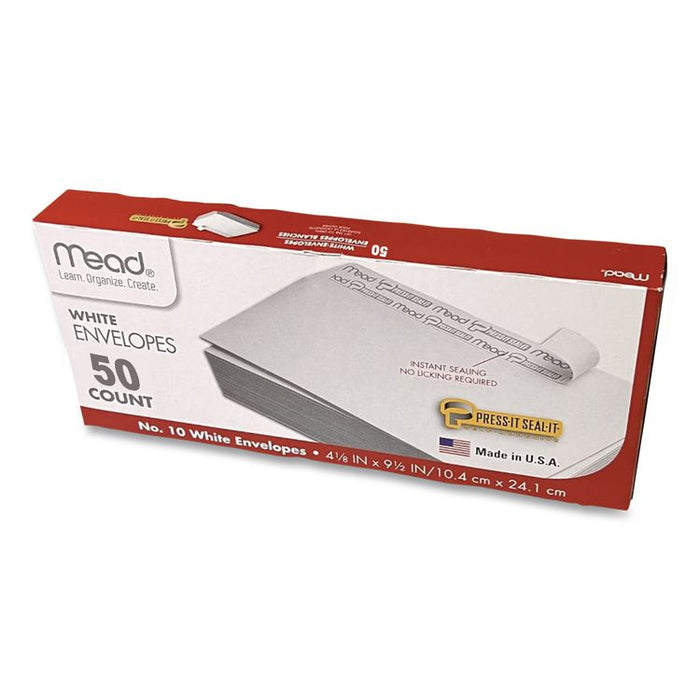 Press-it Seal-it Self-Adhesive Envelope, #10, Commercial Flap, Self-Adhesive Closure, 9.5 x 4.18, White, 50/Box