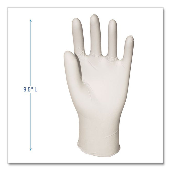 Powder-Free Synthetic Vinyl Gloves, Large, 4 mil Thick, 9.5" Long, Beige, 100/Box