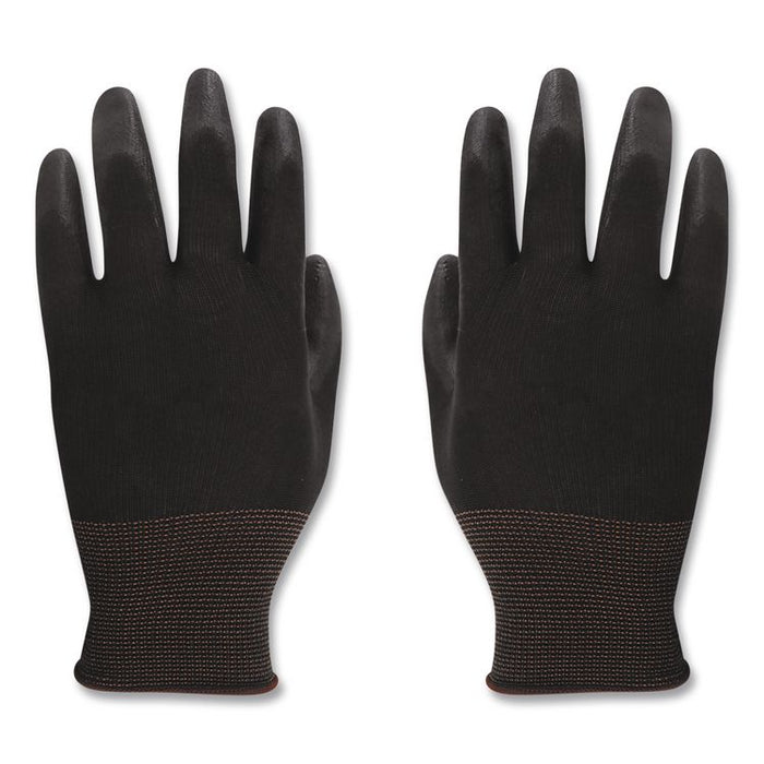 Palm Coated HPPE Gloves, Medium (Size 8), Salt and Pepper/Black, 12 Pairs