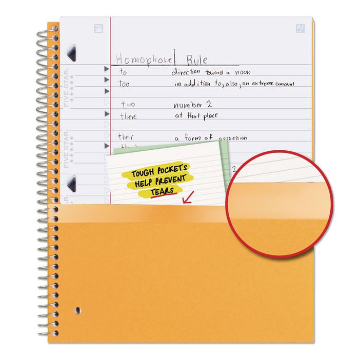 Wirebound Notebook, 1-Subject, Wide/Legal Rule, Randomly Assorted Cover Color, (100) 10.5 x 9.18 Sheets
