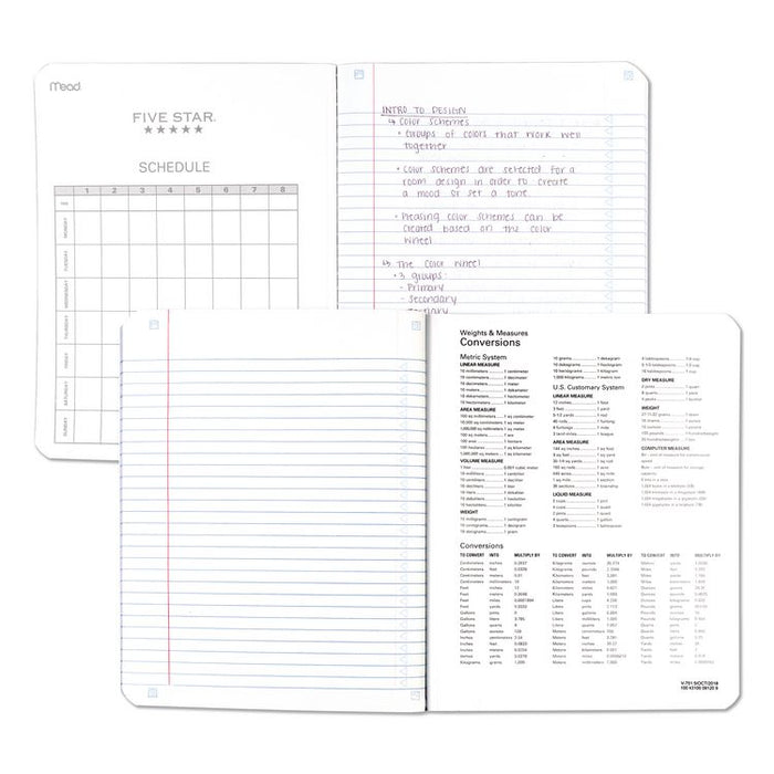 Composition Book, Medium/College Rule, Randomly Assorted Cover Color, (80) 9.75 x 7.5 Sheets